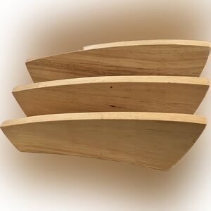 🔴Solid Wood Paper Letter Sorter Desk Organizer Rack 2 Section Classroom Mail